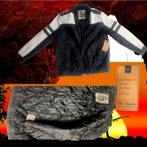 Blue Grandeur Men's Black and White Jacket Collection SIZE 12-14